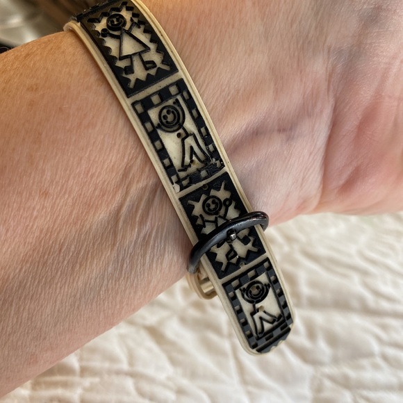 Hot Look watch with Japan Movt. Vintage 1994 fun watch with stick people band. - Picture 9 of 10